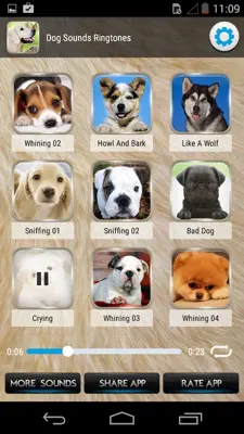 Dog Sounds Ringtones android App screenshot 0